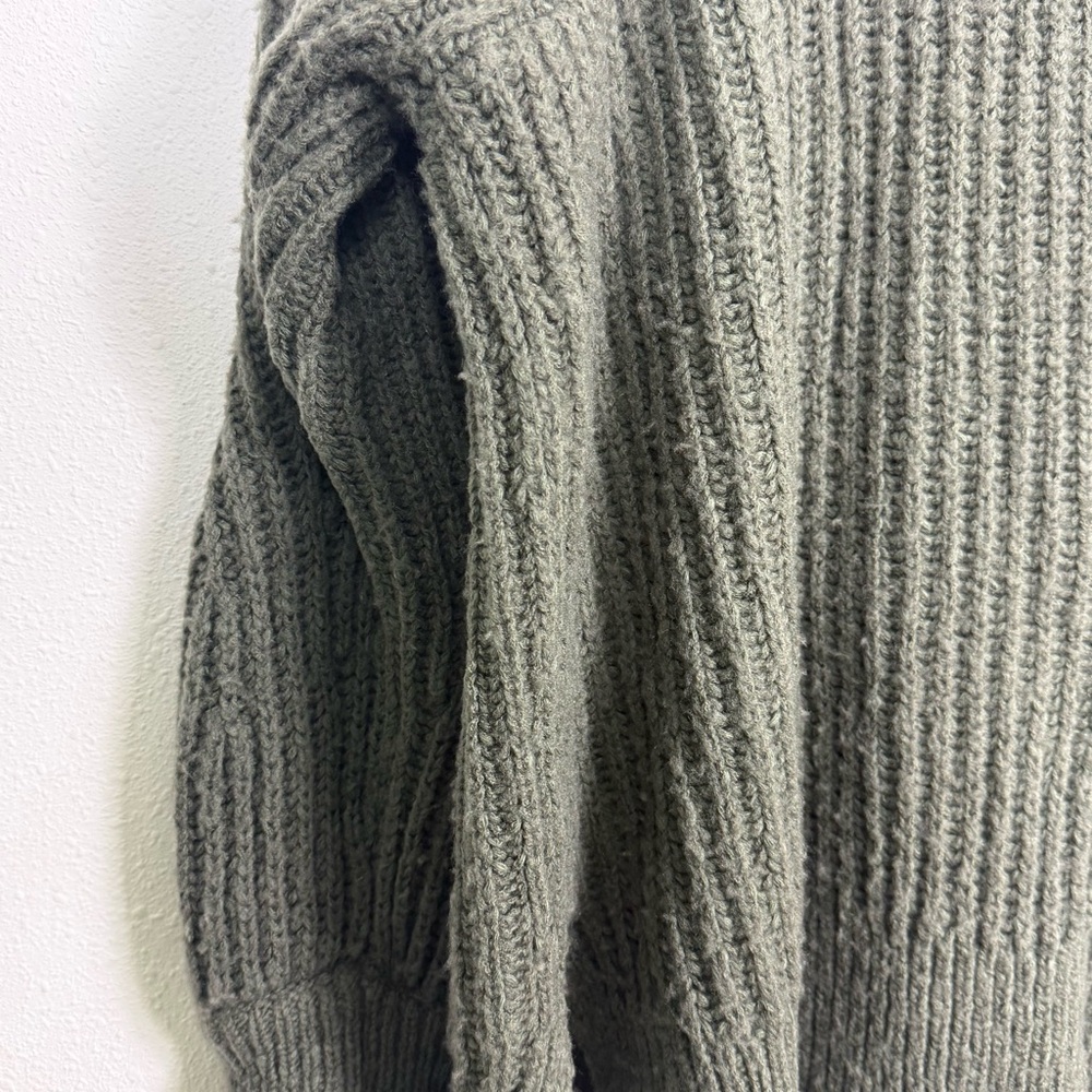 Anthropologie Pilcro Zip Front Longline Green Cardigan Sweater Wool Blend Sz 2X - Picture 14 of 16